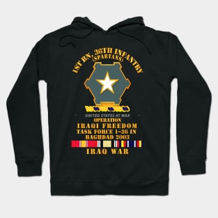 1st Bn 36th Infantry - Bagdad 2003 - SVC OIF Hoodie